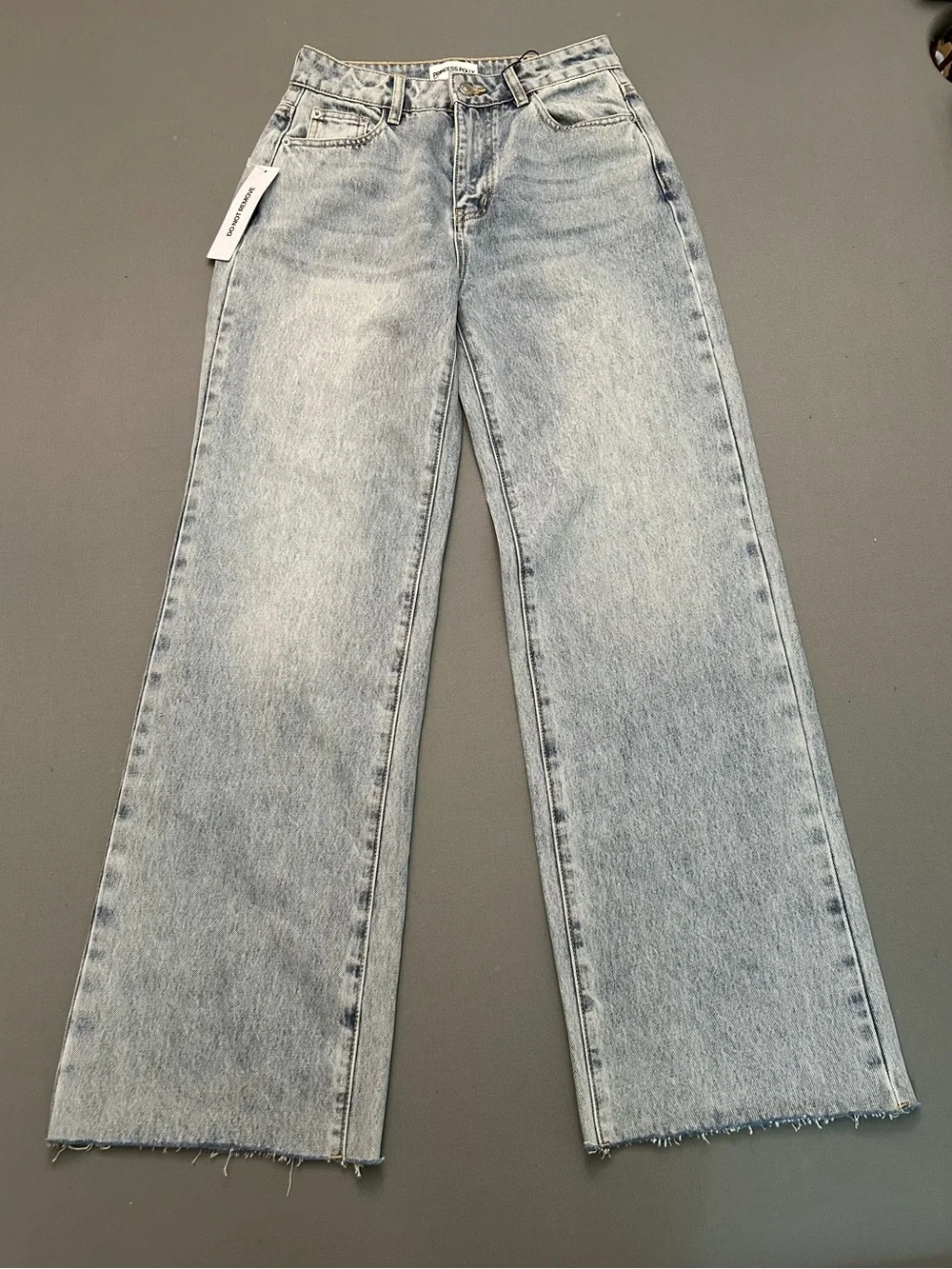 Princess Polly NWT High-Rise Wide Leg Women Jeans - Light‎ Wash